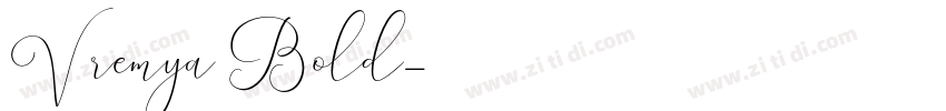 Vremya Bold字体转换
